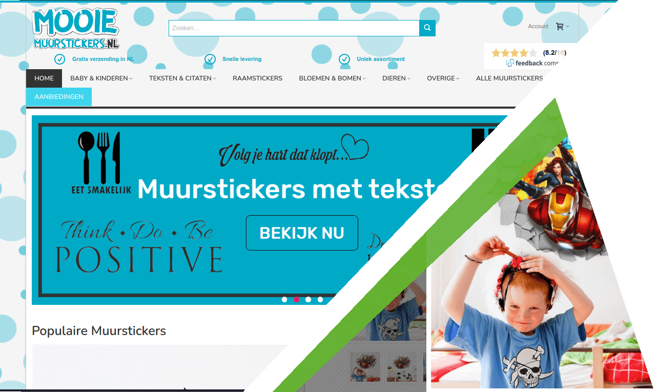 Muurstickers webshop laten maken in PrestaShop